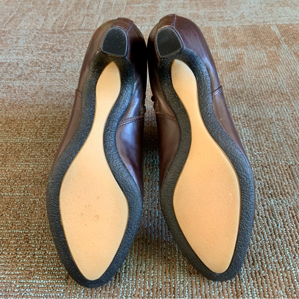 Sam Edelman Espresso Bean Brown Leather Maddox Side Zip Ankle Boots, size 9.5 - Picture 9 of 11